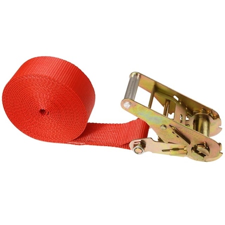 Us Cargo Control 2" x 20' Red Heavy Duty Ratchet Strap 5420FE-RED